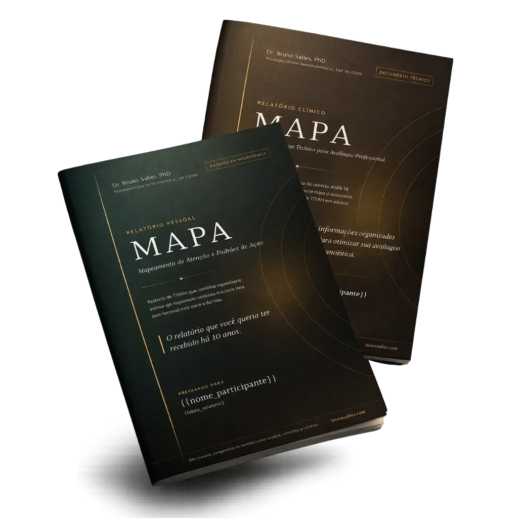 Relatório do MAPA-7P de triagem de TDAH adulto